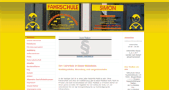Desktop Screenshot of fahrschule-simon.com
