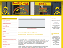 Tablet Screenshot of fahrschule-simon.com